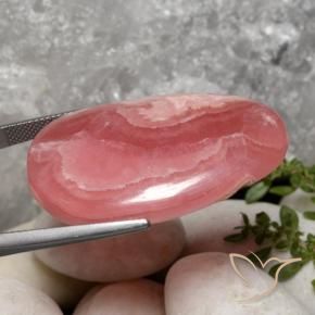 Rhodochrosite Gemstone in 37.3 x 24.3 mm Size for Sale, Rhodochrosite Stone in Multicolor Color