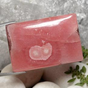 85.10 ct Multicolor Rhodochrosite Stone, Natural Rhodochrosite in Baguette Cabochon Shape for Sale