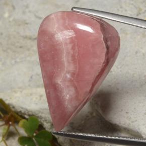 24.62 ct Multicolor Rhodochrosite Stone, Natural Rhodochrosite in Pear Cabochon Shape for Sale