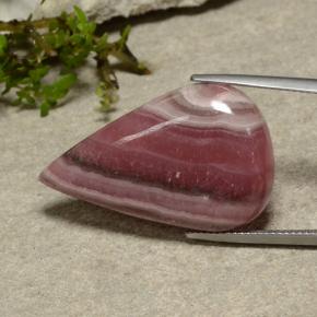 33.49 ct Multicolor Rhodochrosite Stone, Natural Rhodochrosite in Pear Cabochon Shape for Sale