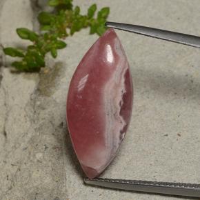 13.88 ct Multicolor Rhodochrosite Gemstone, Rhodochrosite Gem in Marquise Cabochon Shape for Sale.