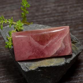 45.48 ct Multicolor Rhodochrosite Stone, Natural Rhodochrosite in Baguette Cabochon Shape for Sale