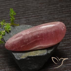 60.25 ct Multicolor Rhodochrosite Stone, Natural Rhodochrosite in Pear Cabochon Shape for Sale