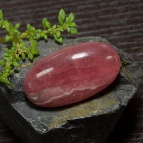 33.29 ct Multicolor Rhodochrosite Stone, Natural Rhodochrosite in Oval Cabochon Shape for Sale