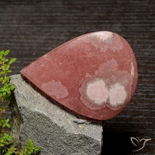 93.42ct Natural Multicolor Rhodochrosite, Pear Shape, Translucent