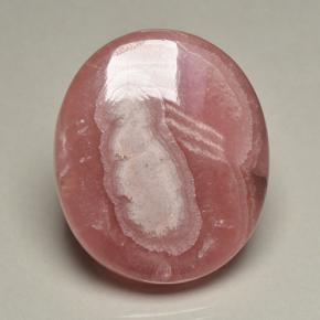 69.59 ct Multicolor Rhodochrosite Gemstone, Rhodochrosite Gem in Oval Cabochon Shape for Sale.