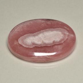 69.59 ct Multicolor Rhodochrosite Stone, Natural Rhodochrosite in Oval Cabochon Shape for Sale