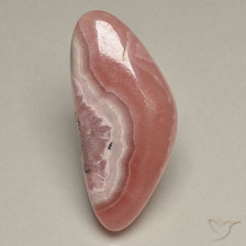 30 ct Fancy Rhodochrosite, 30.8 x 16.1 mm From South Africa, Photo A