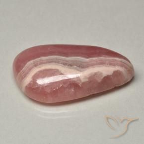 30.40 ct Multicolor Rhodochrosite Stone, Natural Rhodochrosite in Shark Fin Cabochon Shape for Sale