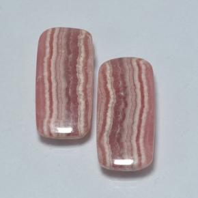 19.80 ctw Multicolor Rhodochrosite Stones, Natural Rhodochrosite in Cushion Cabochon Shape for Sale