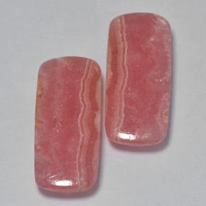 25.82 ctw Multicolor Rhodochrosite Gemstones, Rhodochrosite Gems in Cushion Cabochon Shape for Sale.