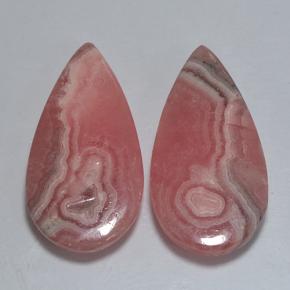 Multicolor Rhodochrosite Gem - 14.5ct Pear Cabochon (ID: 503364)