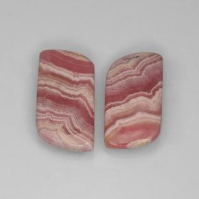 22.66 ctw Multicolor Rhodochrosite Stones, Natural Rhodochrosite in Fancy Cabochon Shape for Sale