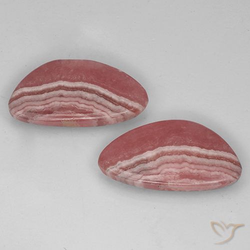 24.58 ct Fancy Rhodochrosite, 22.3 x 12 mm From South Africa, Photo A