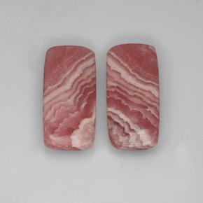 24.93 ctw Multicolor Rhodochrosite Stones, Natural Rhodochrosite in Cushion Cabochon Shape for Sale