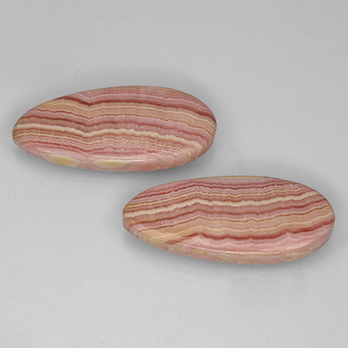 Multicolor Rhodochrosite Gem - 12.7ct Pear Cabochon (ID: 503495)