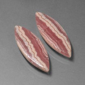 14.68 ctw Multicolor Rhodochrosite Gemstones, Rhodochrosite Gems in Marquise Cabochon Shape for Sale.