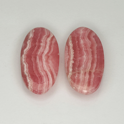 Mehrfarbig Rhodochrosit Edelstein - 8.2ct Oval Cabochon (ID: 503554)