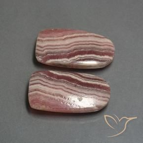 37.17 ctw Multicolor Rhodochrosite Stones, Natural Rhodochrosite in Fancy Cabochon Shape for Sale