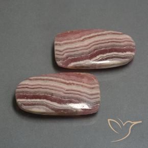 Rhodochrosite Gemstones in 24.3 x 12.9 mm Size for Sale, Rhodochrosite Stones in Multicolor Color