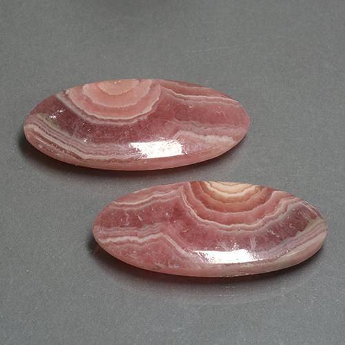 Multicolor Rhodochrosite Gem - 18.3ct Oval Cabochon (ID: 503622)