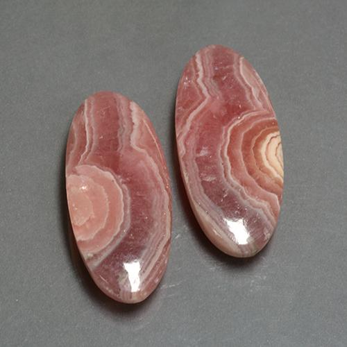 Rhodochrosite Gemstones in 28.2 x 11.9 mm Size for Sale, Rhodochrosite Stones in Multicolor Color