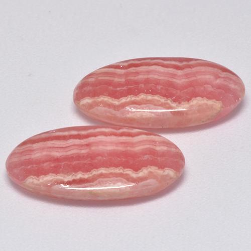 Rhodochrosite Gemstones in 17 x 8.7 mm Size for Sale, Rhodochrosite Stones in Multi Rose Pink Color