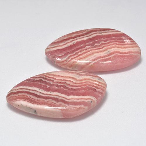 Rhodochrosite Gemstones in 22.7 x 13.4 mm Size for Sale, Rhodochrosite Stones in Multicolor Color