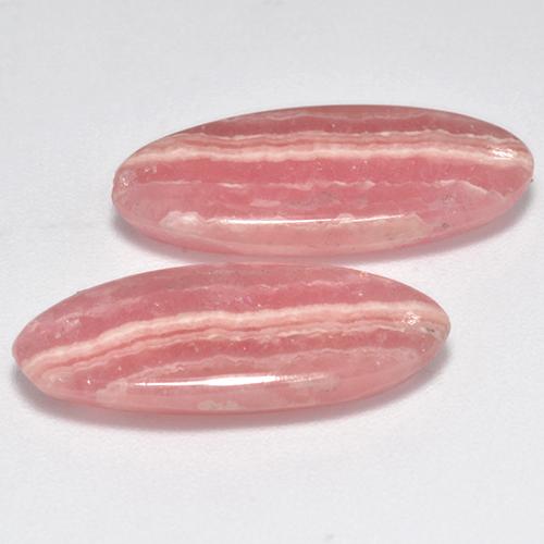 Rhodochrosite Gemstones in 19.1 x 8.4 mm Size for Sale, Rhodochrosite Stones in Multi Rose Pink Color