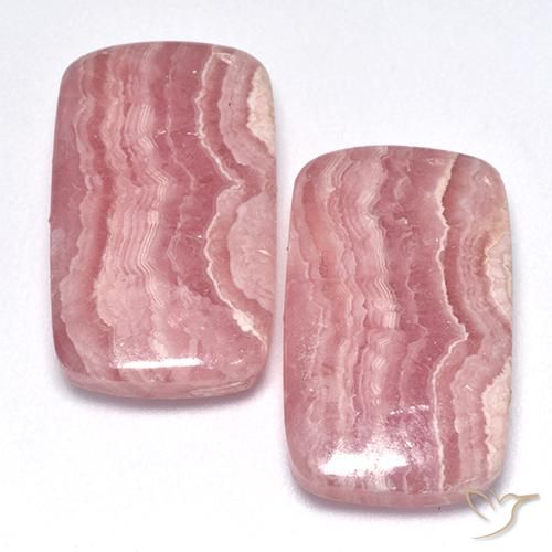 32.67 ct Cushion Rhodochrosite, 19.8 x 11.9 mm From South Africa, Photo A