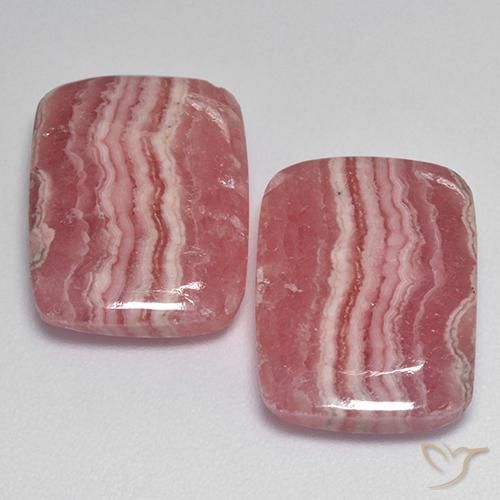 26.7 ct Cushion Rhodochrosite, 16.9 x 12.8 mm From South Africa, Photo A