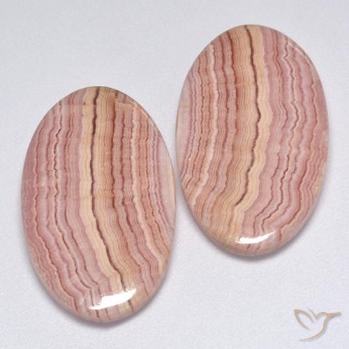 Rhodochrosite Gemstones in 20.9 x 12.8 mm Size for Sale, Rhodochrosite Stones in Multicolor Color