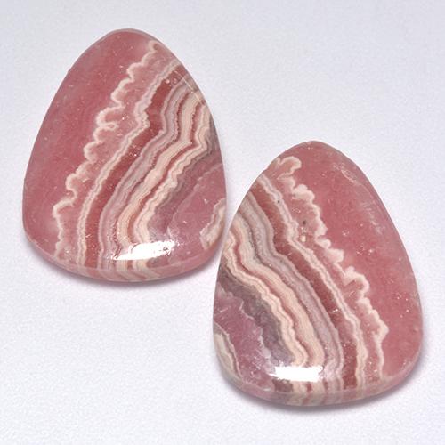 Multicolor Rhodochrosite Gem - 13.7ct Pear Cabochon (ID: 516199)