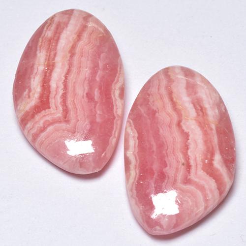 Multicolore Rhodochrosite gemme - 7.2ct Cabochon fantaisie (ID: 516643)