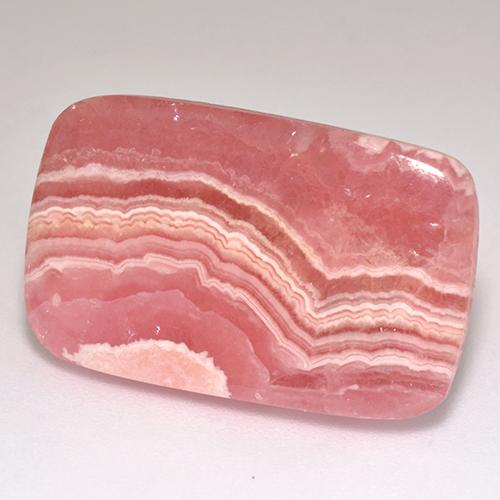 22.89 ct Multicolor Rhodochrosite Gemstone, Rhodochrosite Gem in Cushion Cabochon Shape for Sale.