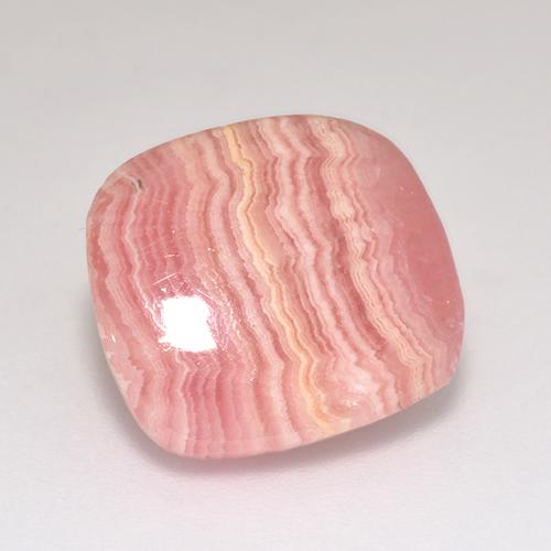 8.87 ct Multicolor Rhodochrosite Stone, Natural Rhodochrosite in Cushion Cabochon Shape for Sale