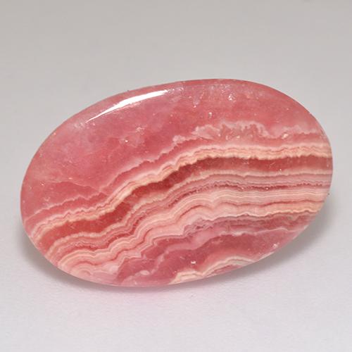 13.10 ct Multicolor Rhodochrosite Gemstone, Rhodochrosite Gem in Oval Cabochon Shape for Sale.