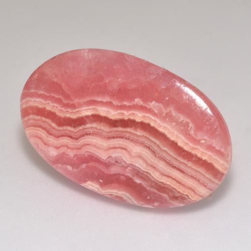 13.10 ct Multicolor Rhodochrosite Stone, Natural Rhodochrosite in Oval Cabochon Shape for Sale