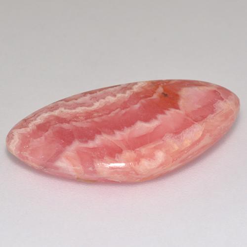 Rhodochrosite Gemstone in 23.8 x 12.9 mm Size for Sale, Rhodochrosite Stone in Multi Rose Pink Color