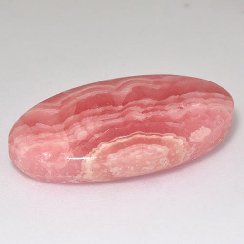 Rhodochrosite Gemstone in 25.3 x 13.3 mm Size for Sale, Rhodochrosite Stone in Multi Rose Pink Color