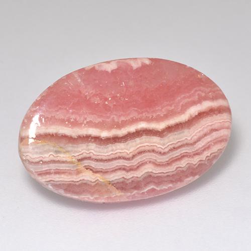 13.04 ct Multicolor Rhodochrosite Stone, Natural Rhodochrosite in Oval Cabochon Shape for Sale