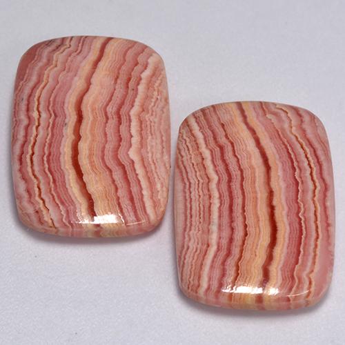 Multicolor Rhodochrosite Gem - 11.9ct Cushion Cabochon (ID: 517459)