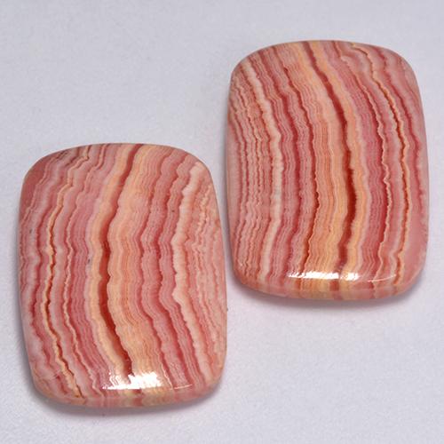 Rhodochrosite Gemstones in 17.4 x 12.5 mm Size for Sale, Rhodochrosite Stones in Multicolor Color