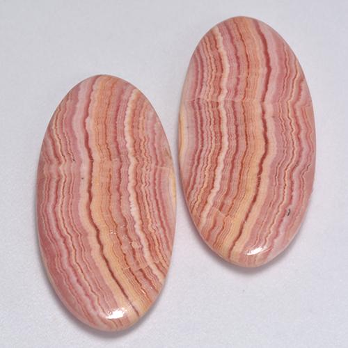 Rhodochrosite Gemstones in 24.7 x 12 mm Size for Sale, Rhodochrosite Stones in Multicolor Color