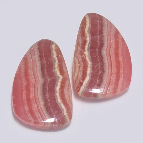 Rhodochrosite Gemstones in 17.6 x 10.6 mm Size for Sale, Rhodochrosite Stones in Multicolor Color
