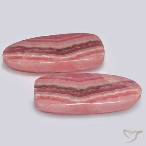 Rhodochrosite Gemstones in 20.4 x 10.1 mm Size for Sale, Rhodochrosite Stones in Multicolor Color