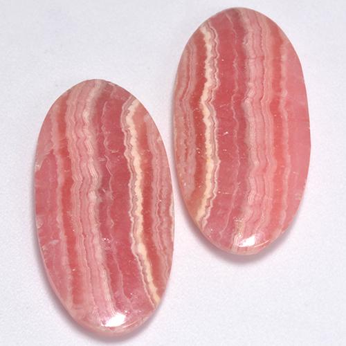 Multicolor Rhodochrosite Gem - 8.8ct Oval Cabochon (ID: 517467)