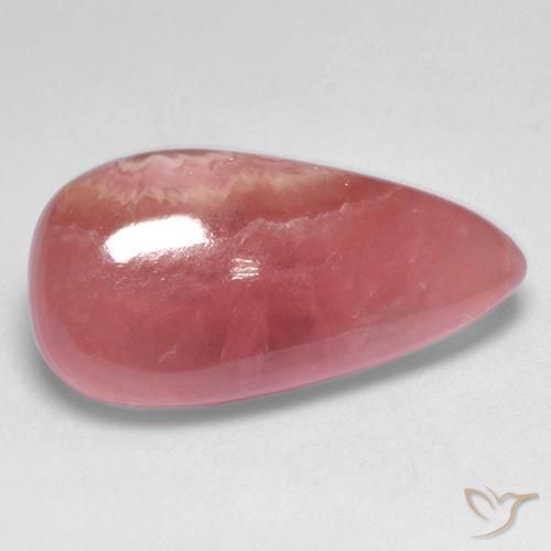 13.38 ct Multicolor Rhodochrosite Stone, Natural Rhodochrosite in Pear Cabochon Shape for Sale