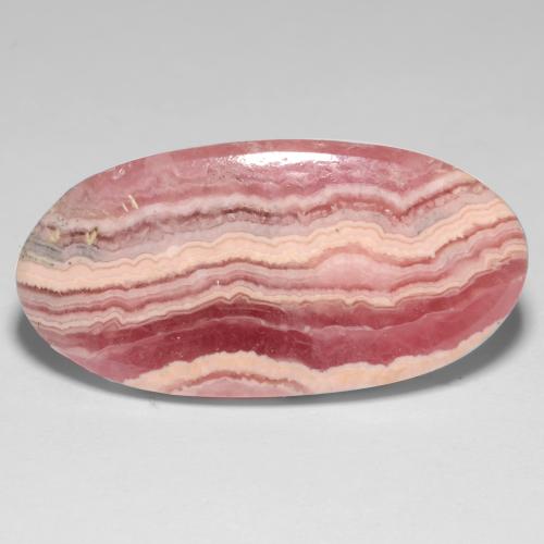 19.47 ct Multicolor Rhodochrosite Gemstone, Rhodochrosite Gem in Oval Cabochon Shape for Sale.