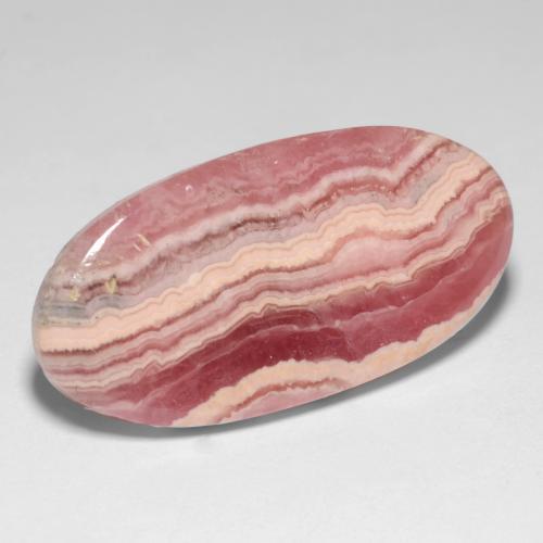 19.47 ct Multicolor Rhodochrosite Stone, Natural Rhodochrosite in Oval Cabochon Shape for Sale